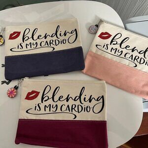 Brand New Zippered Makeup Bag-- Your Choice of Color